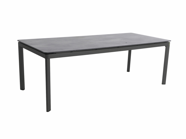 MWH Alutapo Tisch HPL Zement Iron Grey, 220x95cm
