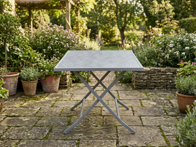 Creador Piquey CR Tisch 110x71cm klappbar Alu matt grey