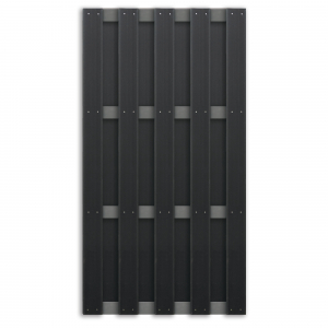 Elephant Basic Sichtschutz WPC, Anthrazit-Anthrazit 90x180cm