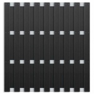 Elephant Basic DIY Zaun Bausatz, Anthrazit-Alu 180x180cm