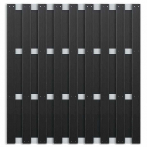 Elephant Basic DIY Zaun Bausatz, Anthrazit-Alu 180x180cm