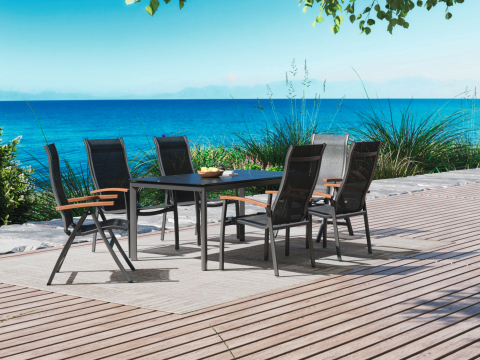 Royal Garden Kensington Teak-Alutapo Gartenmbel-Set