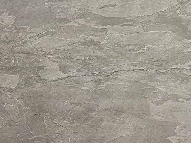 Stern Ausziehtisch Edelstahl, HPL Silverstar Slate stone, 174-254x90cm