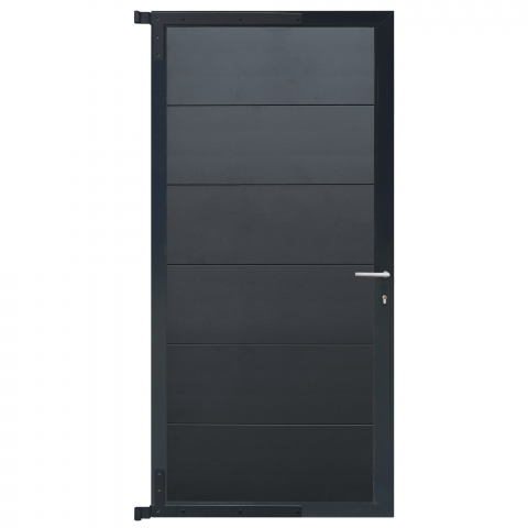 Elephant Mix and Match Zauntor anthrazit 90x180cm, Bausatz Fllung Aluminium-Anthrazit breit