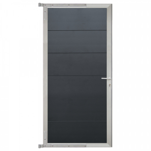 Elephant Mix and Match Zauntor alu 90x180cm, Bausatz Füllung Aluminium-Anthrazit