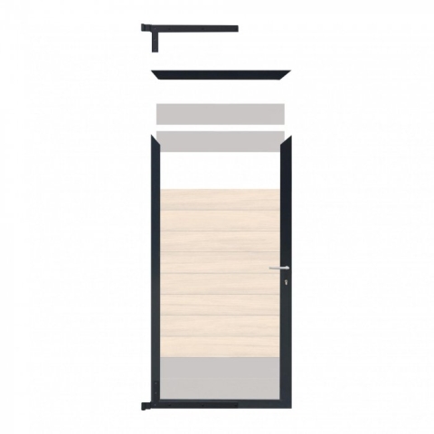 Elephant Mix and Match Zauntor anthrazit 90x175cm, Bausatz F�llung Bambus