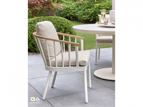 Apple Bee Condor Dining Armchair Alu Oyster