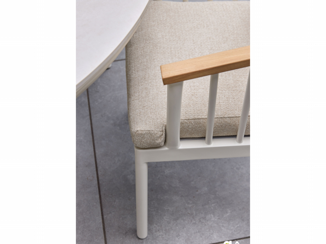 Apple Bee Condor Dining Armchair Alu Oyster