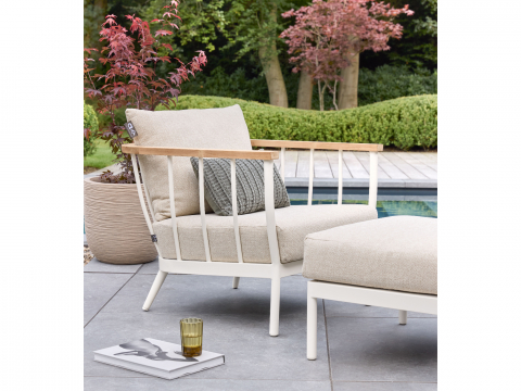 Apple Bee Condor Lounge Sessel Alu Oyster