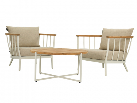 Apple Bee Condor Lounge Sessel Alu Oyster