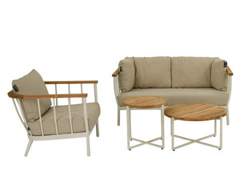 Apple Bee Condor Lounge Sessel Alu Oyster