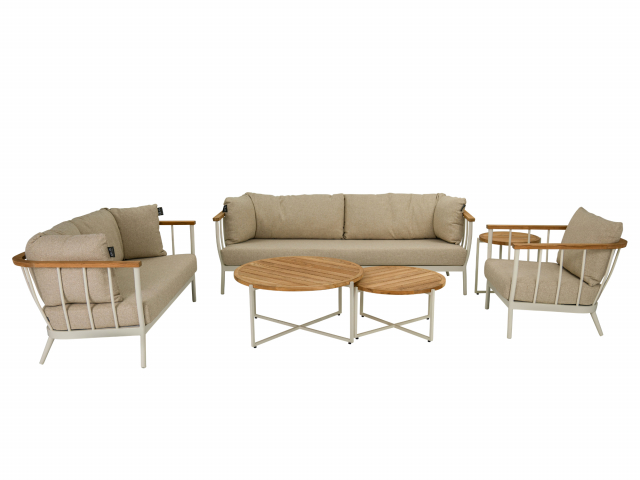 Apple Bee Condor Lounge Sessel Alu Oyster