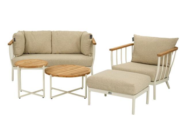 Apple Bee Condor Lounge Sofa 2-Sitzer Alu Oyster 150cm