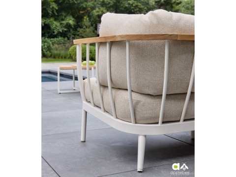 Apple Bee Condor Lounge Sofa 3-Sitzer Alu Oyster 217cm
