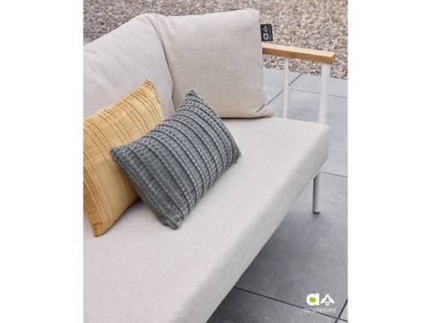 Apple Bee Condor Lounge Sofa 3-Sitzer Alu Oyster 217cm