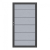 System WPC XL Tor grau 2499, DIN links - H:180cm, Anthrazitrahmen Sonderbreite