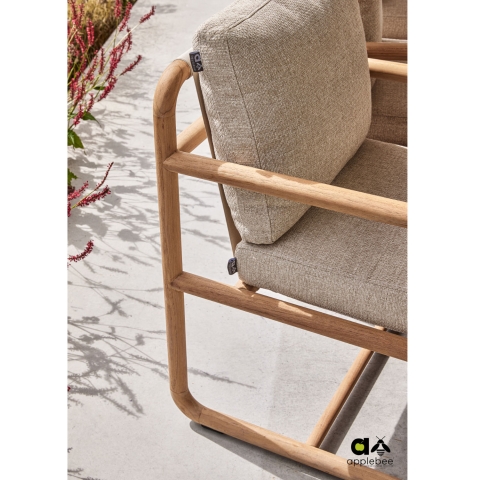 Apple Bee Dolce Armlehnstuhl Teak Kissen Cotton Flower