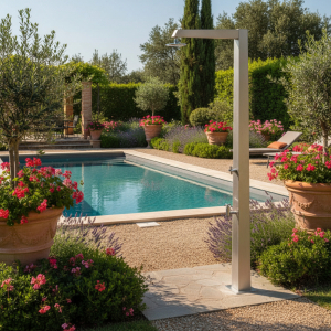 Ideal Gartendusche Niagara Typ Selbstschlussventil<br>Modell 36 mit Heizband