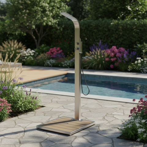 Ideal Gartendusche Helena mit Heizband