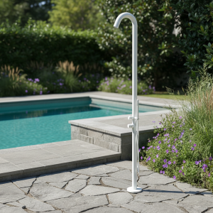 Ideal Gartendusche Sylt Wei&szlig;