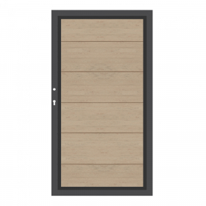 System WPC XL Tor sand 2499, DIN links<br>H:180cm, Sonderbreite