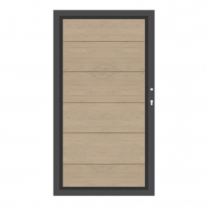 System WPC XL Tor sand 2499, DIN rechts<br>H:180cm, Sonderbreite