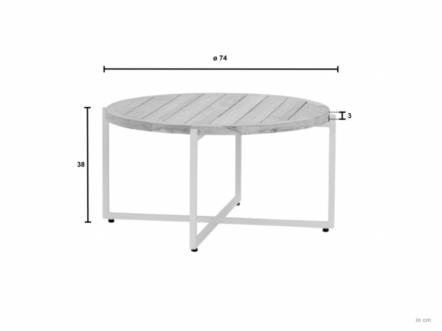 Apple Bee Condor Lounge-Set 2 Oyster Cotton Flower