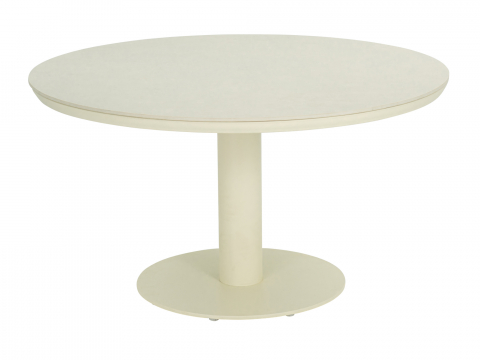 AppleBee Apple Bee Melville Dining Tisch 140cm rund sintered stone oyster