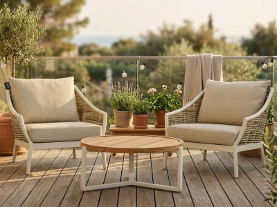 Apple Bee Milou-Monaco Lounge-Set 4 Oyster