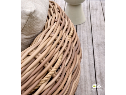 Apple Bee Cocoon-Milou Lounge-Set 5 Boucle cream