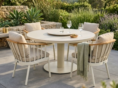 Apple Bee Condor-Melville 140cm Dining-Set 1 Oyster Apple Bee Condor-Melville 140cm Dining-Set 1 Oyster