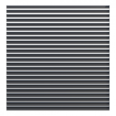 GroJaLumino Ellipse Steckzaun-Set 180x180cm anthrazit