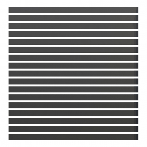 GroJaLumino Edge Steckzaun-Set 180x180cm anthrazit