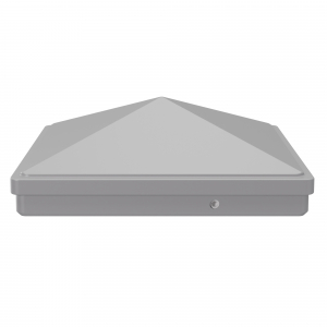 GroJa Premium-Pfostenkappe 9x9cm<br>Silbergrau
