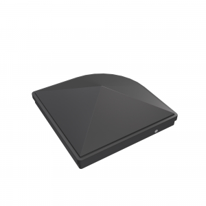 GroJa Premium-Pfostenkappe 7x7cm<br>anthrazit für variable Alu-Steckzaunpfosten
