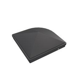 GroJa Premium-Pfostenkappe 9x9cm - anthrazit fr variable Alu-Steckzaunpfosten