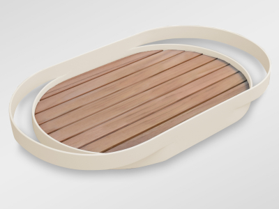 Zebra Give Tablett light taupe
