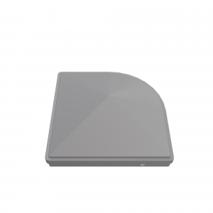 GroJa Premium-Pfostenkappe 7x7cm<br>Silbergrau für variable Alu-Steckzaunpfosten
