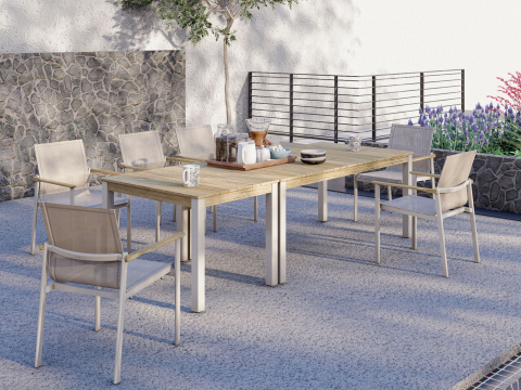 Zebra Gartenmbel-Set Enox-Derex