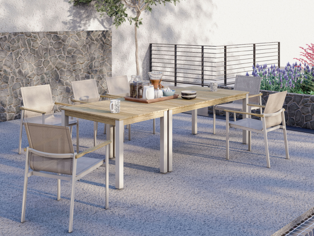 Zebra Gartenmbel-Set Enox-Derex