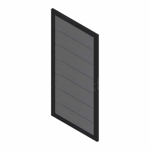 Osmo Multi Fence Elegance B Tor 89x178 cm Hellgrau Rahmen Anthrazit