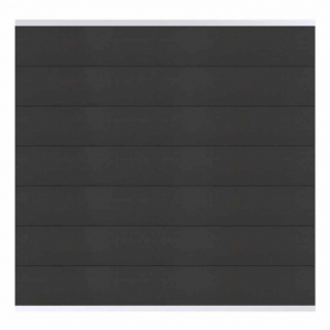 Osmo Multi Fence Elegance B Grundelement 180x180 cm Anthrazit Leiste Silber