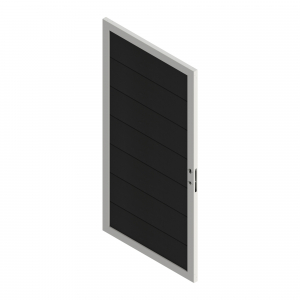 Osmo Multi Fence Elegance B Tor 89x178 cm Anthrazit Rahmen Silber