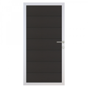 Osmo Multi Fence Elegance B Tor 89x178 cm Anthrazit Rahmen Silber