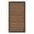 System NEO Platinum Zauntor teak-braun 3722 Universalanschlag 98x180 cm
