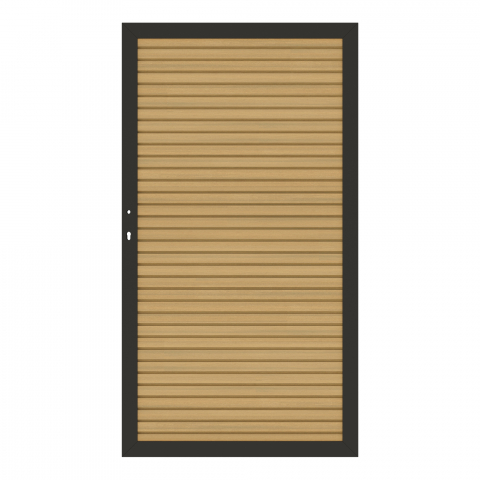 System NEO Platinum Zauntor lärche 3732 Universalanschlag 98x180 cm
