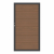 System WPC XL Zauntor mandel 3747 Universalanschlag 98x180 cm
