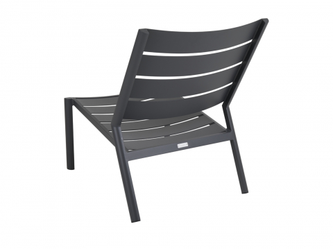 Brafab Delia Loungesessel, Aluminium Antrazit, stapelbar