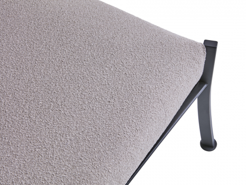 Brafab Delux Fuhocker, Schwarz Teddy beige