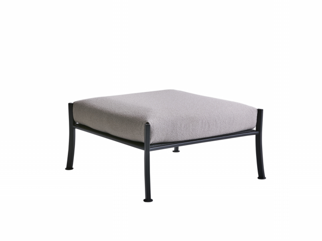 Brafab Delux Fuhocker, Schwarz Teddy beige